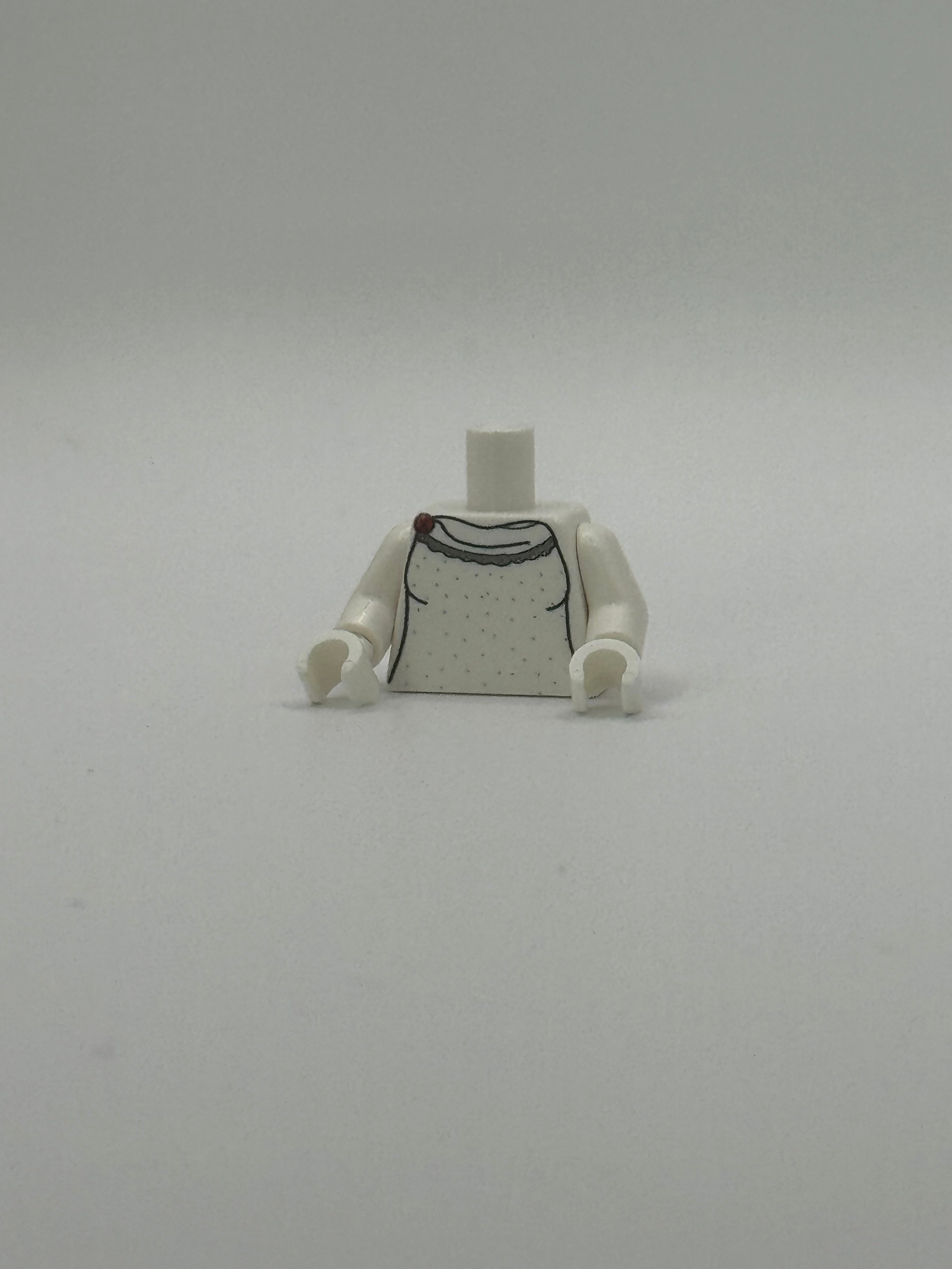 White sequin npc torso