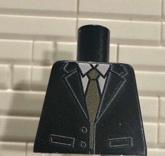 Suit n Tie (olive green tie) torso