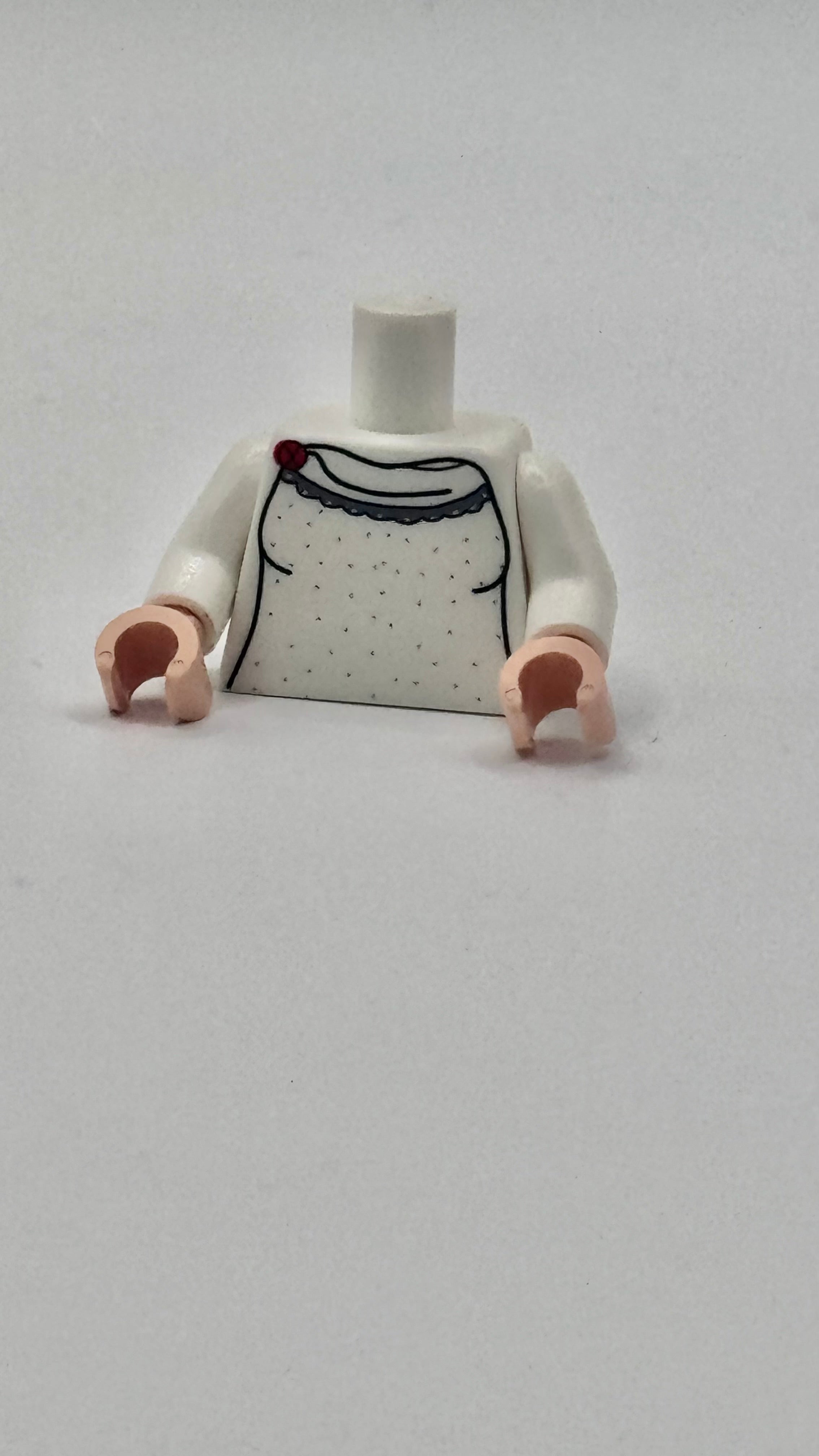 White sequin npc torso