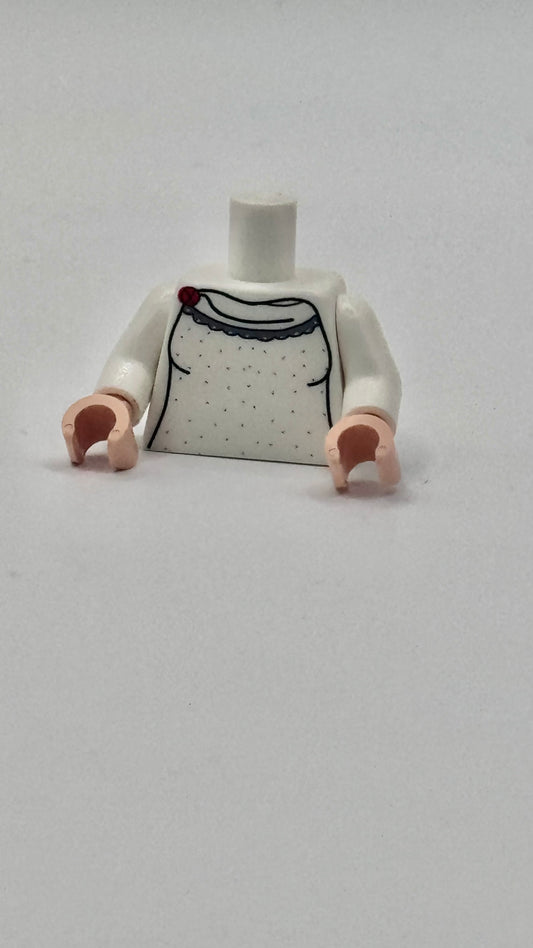 White sequin npc torso