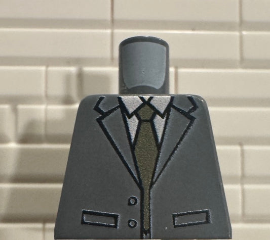 Suit n Tie (olive green tie) torso