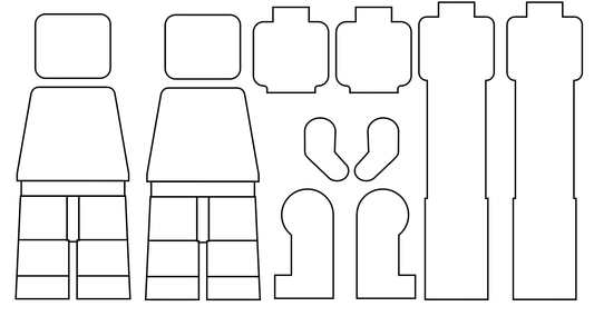 Minifig  design templates